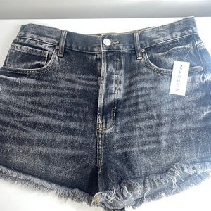 Vintage High Rise Black Pacsun Denim Shorts